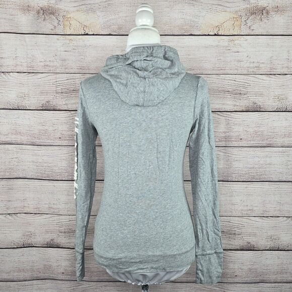Vintage Abercrombie and Fitch Y2K Hooded Long Sleeve Logo Embroidered Shirt Med - Picture 4 of 8